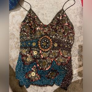 Vintage aftershock beaded tank